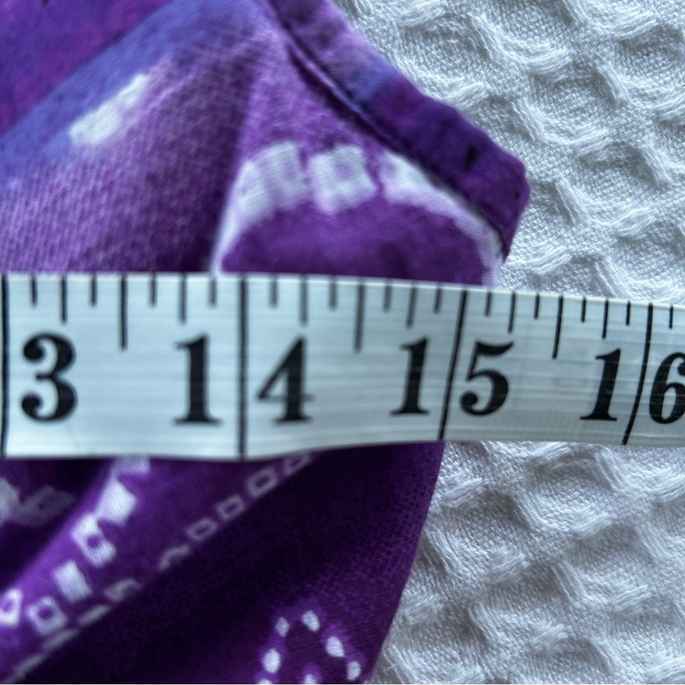 Vintage Purple Floral Midi Dress - Picture 8 of 10